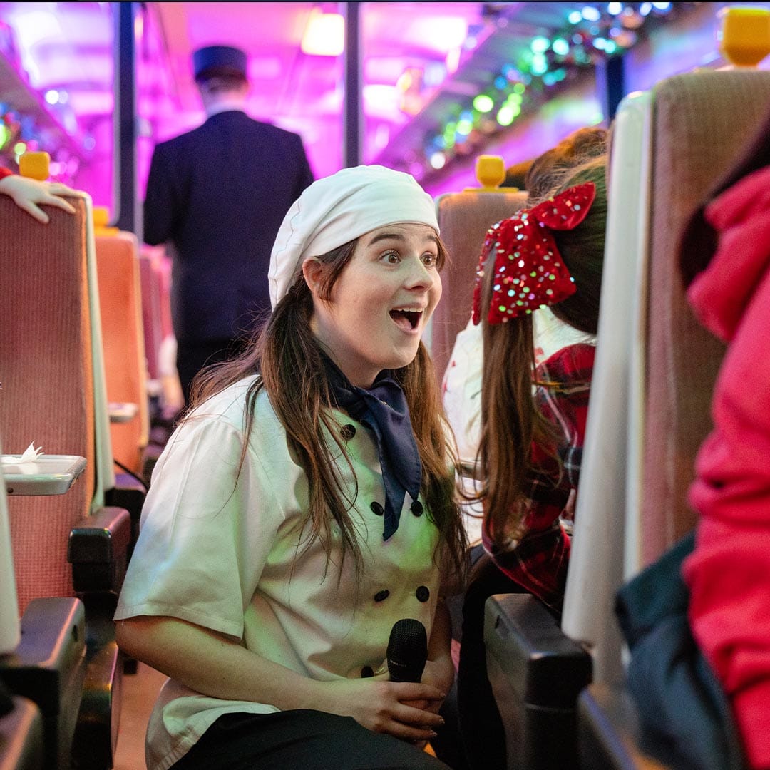 chef on board The polar express train ride