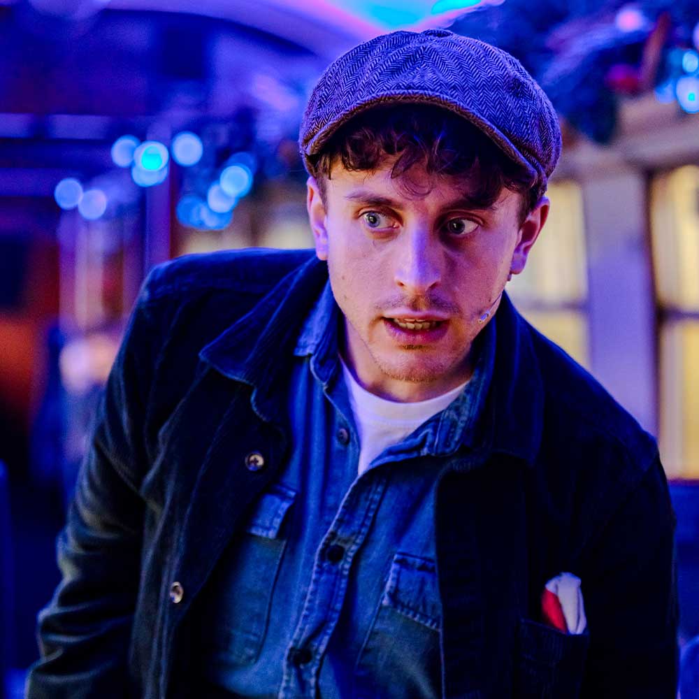 conductor on board the polar express train ride