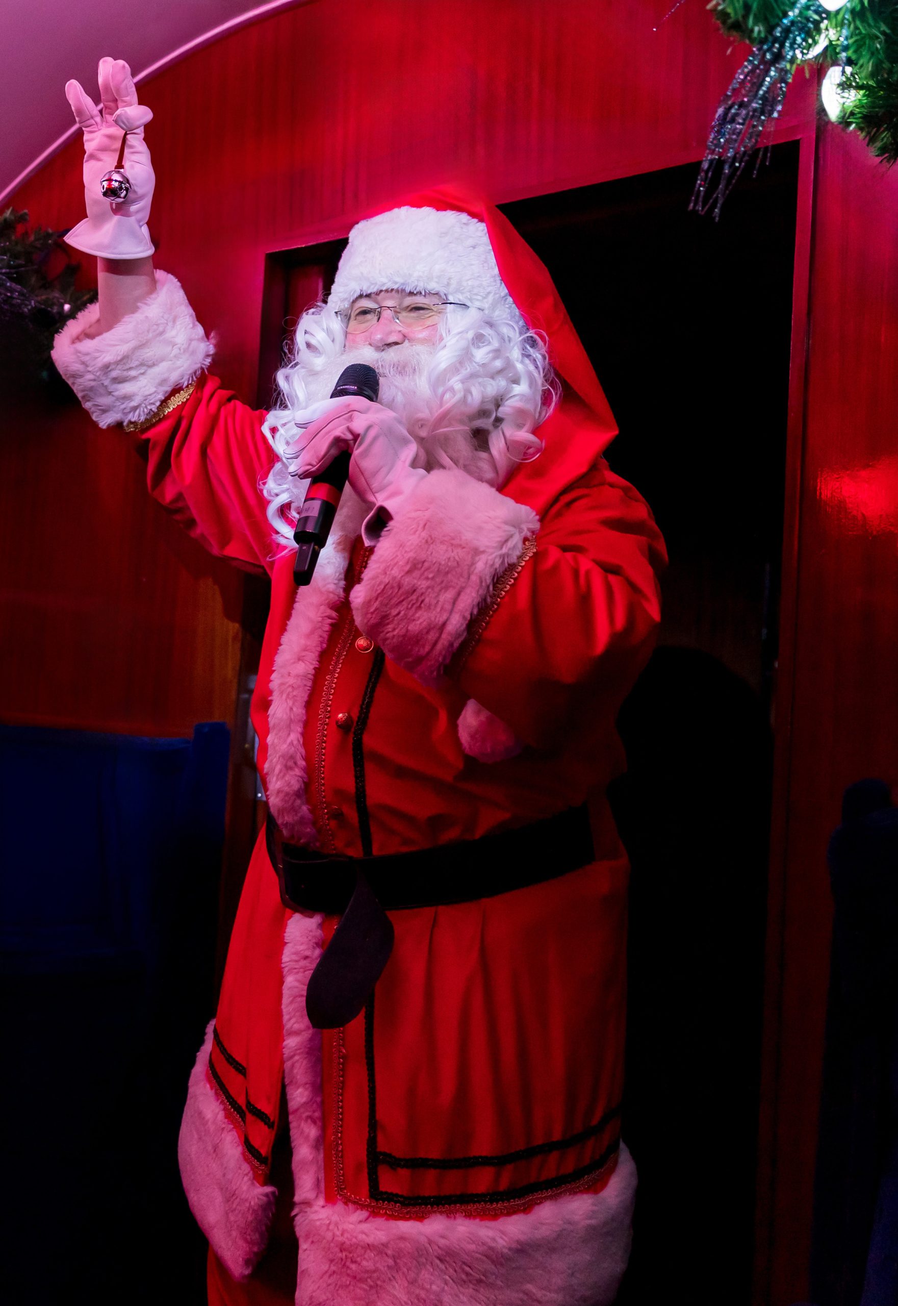 santa with bell